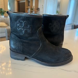 Tory Burch black leather boots!